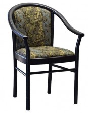 Manuela Arm Chair C043. Stained Frame. Any Fabric Colour